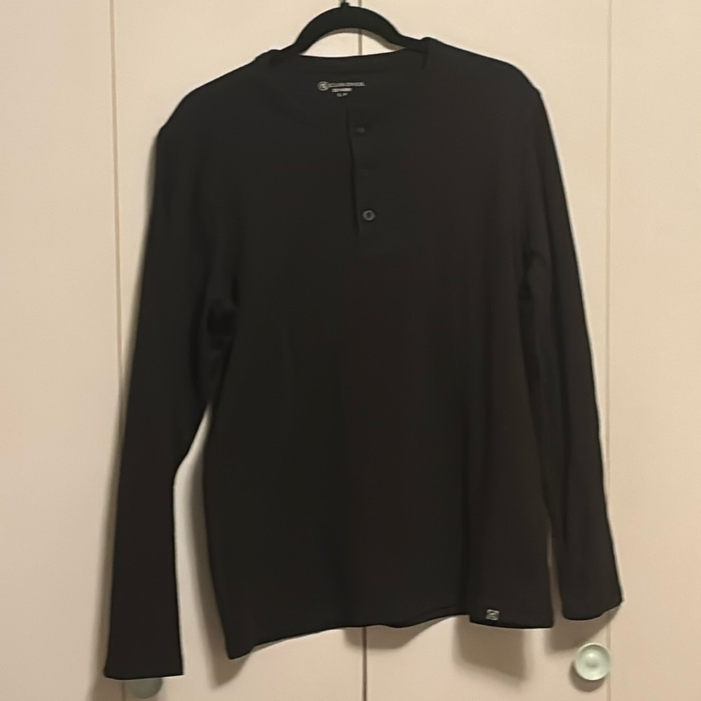 Mens cloudveil 1/4 button up long sleeves shirt